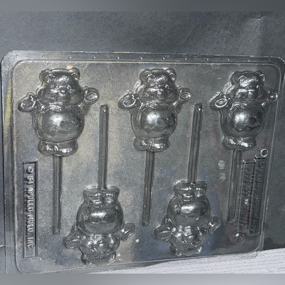 Charming Teddy Bear Lollipop Mold